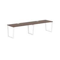 Стол 2-х местный EVWST 3180 Дуб Денвер тёмный/Белый 3126х800х750 EDIS