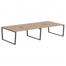 Стол 4-х местный EVWST 3516 Дуб Денвер светлый/Мокко 3526х1606х750 EDIS