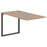 Брифинг-приставка EQB 1367 Дуб Денвер светлый/Мокко 1360х670х750 EDIS