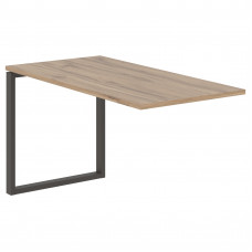 Брифинг-приставка EQB 1367 Дуб Денвер светлый/Мокко 1360х670х750 EDIS