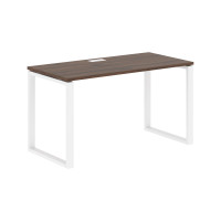 Стол прямой EQST 1367 Дуб Денвер тёмный/Белый 1360х670х750 EDIS