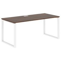 Стол прямой EQST 1780 Дуб Денвер тёмный/Белый 1760х800х750 EDIS