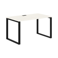 Стол прямой EQST 1380 Ясень Траун/Черный 1360х800х750 EDIS