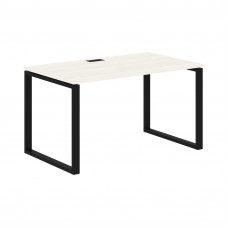 Стол прямой EQST 1380 Ясень Траун/Черный 1360х800х750 EDIS