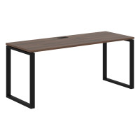 Стол прямой EQST 1767 Дуб Денвер тёмный/Черный 1760х670х750 EDIS