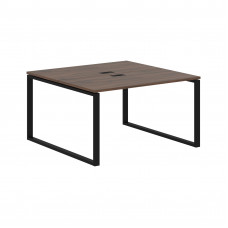 Стол 2-х местный EQWST 1313 Дуб Денвер тёмный/Черный 1360х1346х750 EDIS