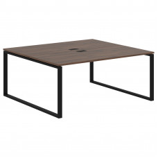 Стол 2-х местный EQWST 1716 Дуб Денвер тёмный/Черный 1760х1606х750 EDIS