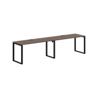 Стол 2-х местный EQWST 3167 Дуб Денвер тёмный/Черный 3126х670х750 EDIS