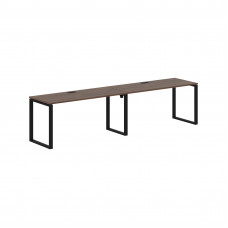 Стол 2-х местный EQWST 3167 Дуб Денвер тёмный/Черный 3126х670х750 EDIS