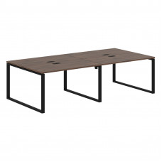 Стол 4-х местный EQWST 2713 Дуб Денвер тёмный/Черный 2726х1346х750 EDIS