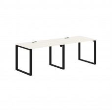 Стол 2-х местный EQWST 2380 Ясень Траун/Черный 2326х800х750 EDIS