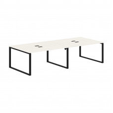 Стол 4-х местный EQWST 3113 Ясень Траун/Черный 3126х1346х750 EDIS