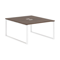 Стол 2-х местный EQWST 1316 Дуб Денвер тёмный/Белый 1360х1606х750 EDIS