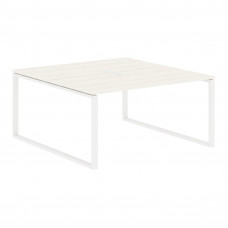 Стол 2-х местный EQWST 1516 Ясень Траун/Белый 1560х1606х750 EDIS