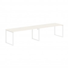 Стол 2-х местный EQWST 3580 Ясень Траун/Белый 3526х800х750 EDIS