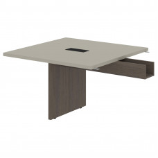 Стол приставной VFCT 1212 Аметист/Дуб Сильвер 1200х1200х750 VELION