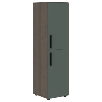 Шкаф средний узкий VMCS 40.4 Нефрит/Дуб Сильвер 400х430х1517 VELION