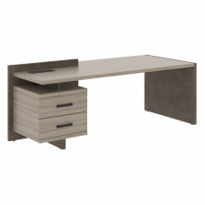 Стол СФ-531301 Дрифтвуд Бетон чикаго темГрафит 2200х961х840 WOOD&STONE