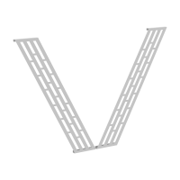 Элемент металлический (2шт) Накладка фронтальной панели XQPOF-2 Алюминий 131х22,5х846 XTEN-QP