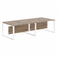 Стол для заседаний ECT 2812 Кария Пальмира/Белый 2800х1200х750 ENIO