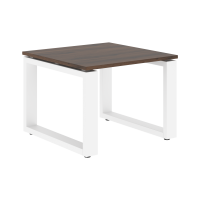 Стол журнальный ECT 6060 Дуб Денвер темный/Белый 600х600х450 ENIO