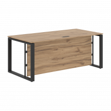 Стол руководителя EST 189H Дуб Денвер светлый/Антрацит 1800х900х750 ENIO