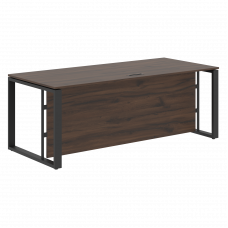Стол руководителя EST 209H Дуб Денвер темный/Антрацит 2000х900х750 ENIO