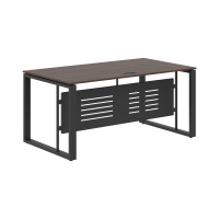 Стол руководителя EST 169M Дуб Денвер темный/Антрацит 1600х900х750 ENIO