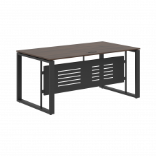 Стол руководителя EST 169M Дуб Денвер темный/Антрацит 1600х900х750 ENIO
