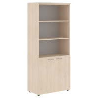 Шкаф с 1 комплектом глухих малых дверей и топом XHC 85.5 Бук Тиара 856х432х1955 XTEN