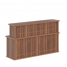 Стойка рецепция RMS 200 Орех Даллас 2000х600х1200 RAUT