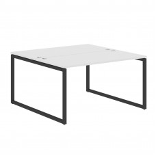 Стол 2-х местный XQWST 1414 Белый/Антрацит 1400х1406х750