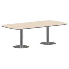 Конференц стол ПРГ-8 Клен/Алюминий 2400х1200х750