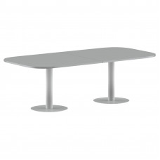 Конференц стол ПРГ-8 Металлик/Алюминий 2400х1200х750