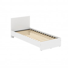 Кровать с изголовьем KBW 209.1 Белый 900х2000х800