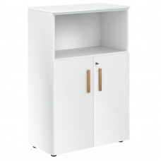 Шкаф с глухими малыми дверьми и топом FMC 80.3(Z) Белый премиум/Белый премиум 802х429х1213 FORTA