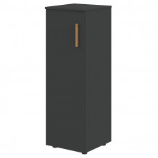 Шкаф колонка с глухой средней дверью и топом FMC 40.1(L) Черный графит/Черный графит 404х429х1213