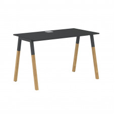 Стол FST 1167 Черный графит/Антрацит-Бук 1180х670х733 FORTA