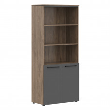 Шкаф с 1 комплектом глухих малых дверей MHC 85.5 Антрацит/Кария Пальмира 854х423х1956 MORRIS TREND