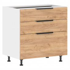 Шкаф напольный с ящиками MOB 8082.2 Дуб Бофорд/Белый 800х560х820 CORSICA