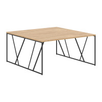 Стол LWST 1516 Дуб Бофорд/Черный 1560х1606х750 ЛОФТИС (LOFTIS)