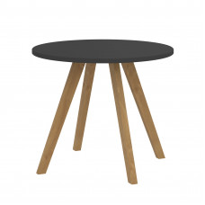 Стол журнальный FCT 570 Черный графит/Бук 570х570х475 FORTA