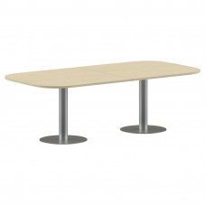 Конференц стол ПРГ-8 Клен*/Алюминий 2400х1200х750 IMAGO