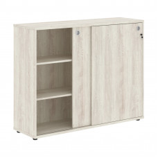 Шкаф средний со слайд дверьми XMC 1443 Сосна Эдмонт 1406х430х1115