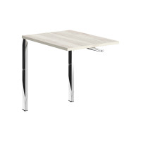 Брифинг приставка XGB 860.1 Сосна Эдмонт/Нержавейка полированная 800х600х750 XTEN GLOSS