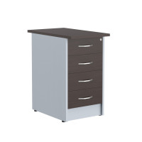 Тумба приставная c Топом Т-2 Венге Магия ТП-4.2А Венге Магия/Металлик 412х720х753 IMAGO