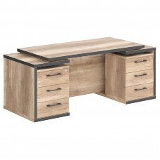 Стол 2-х тумбовый TDT 197.A Дуб Каньон 1900х750х750 TORR