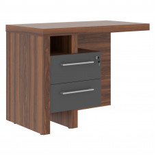 Тумба приставная стола левого ZCRT 1055.A(L) Антрацит/Орех Даллас 1000х550х745 ZENN