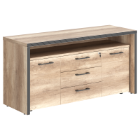 Тумба с фригобаром TTF-3D.1A Дуб Каньон 1640х550х800 TORR