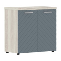 Шкаф с глухими малыми дверьми и топом TLLC 85.1 Серо-голубой/Сосна Эдмонт Z 856х450х833 TORR LUX